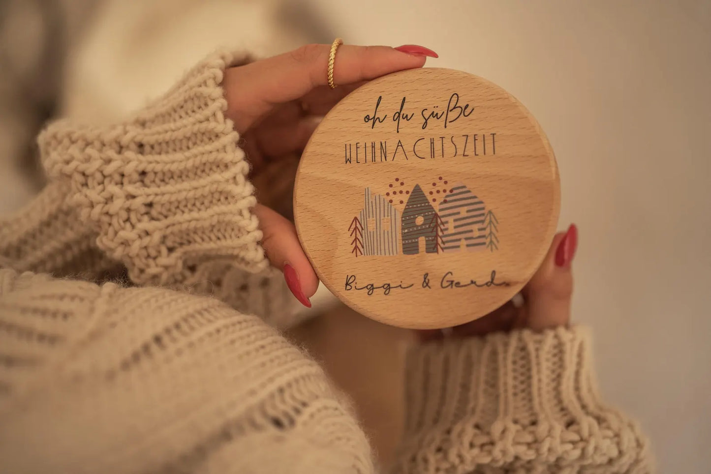 Personalized storage jar for Christmas – gift, cookie jar or decoration for Advent – Christmas gift for family and friends